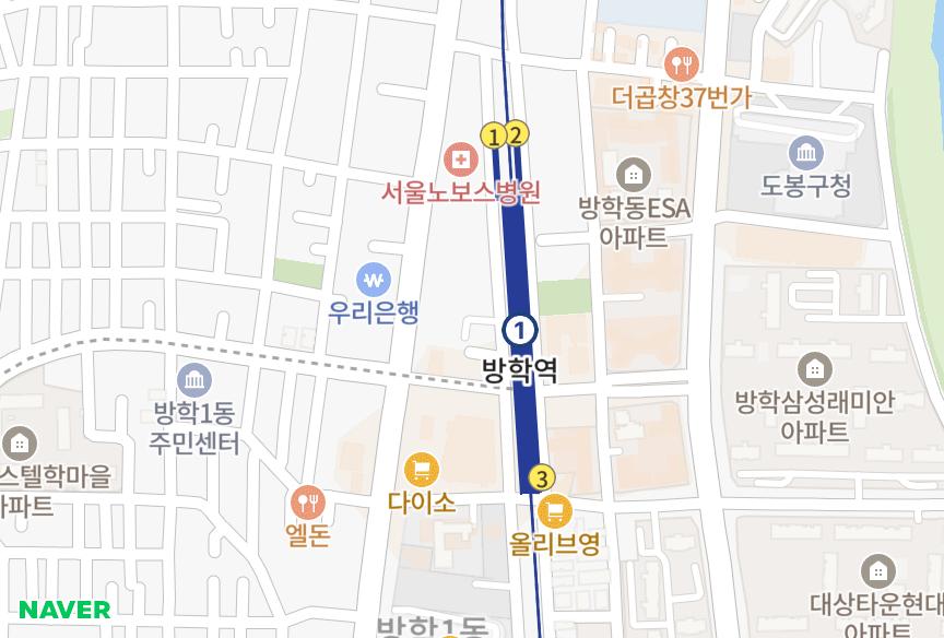 서울특별시 도봉구 방학동 퍼스티안 위치·실거래 시세 지도