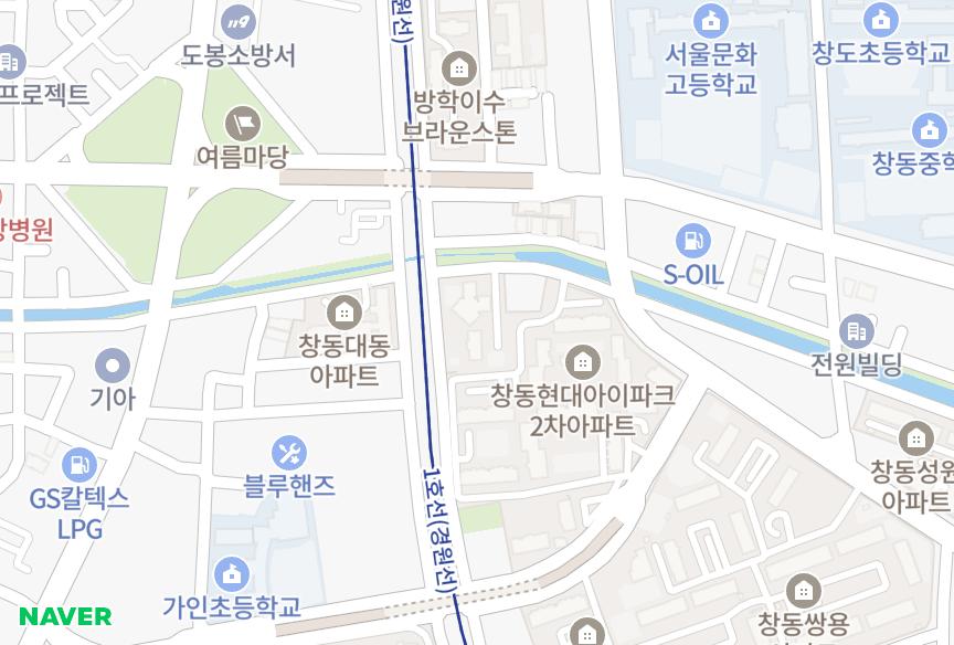서울특별시 도봉구 창동 동도센트리움 위치·실거래 시세 지도