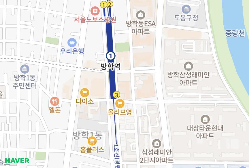 서울특별시 도봉구 방학동 이에스에이아파트3차 위치·실거래 시세 지도