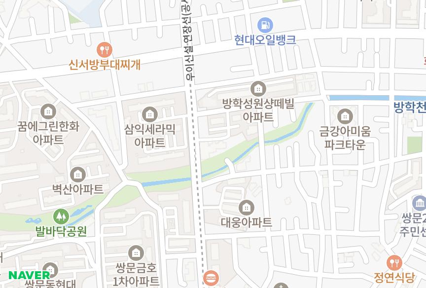 서울특별시 도봉구 방학동 성진뉴파크뷰 위치·실거래 시세 지도