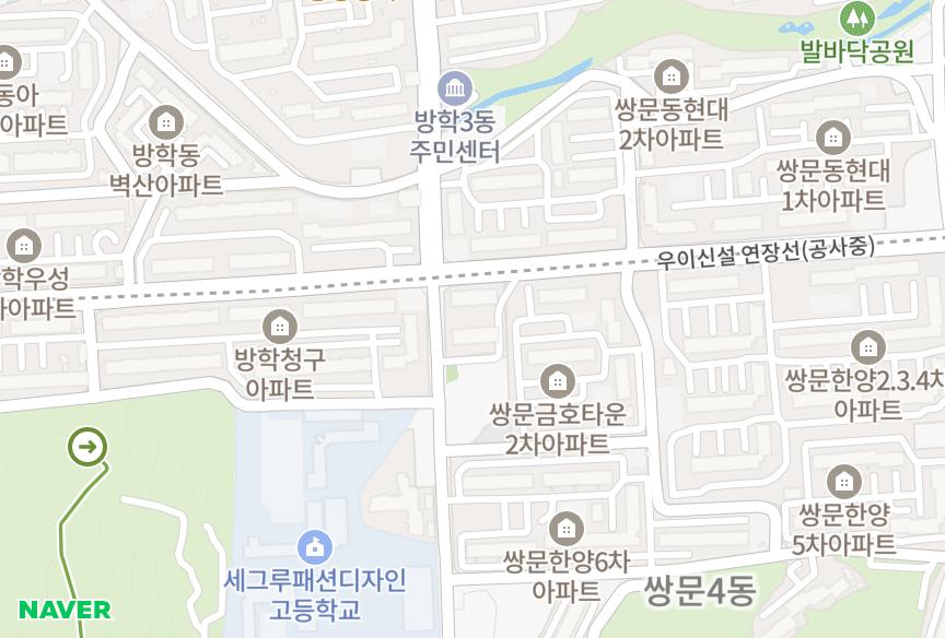 서울특별시 도봉구 쌍문동 에벤에셀 위치·실거래 시세 지도