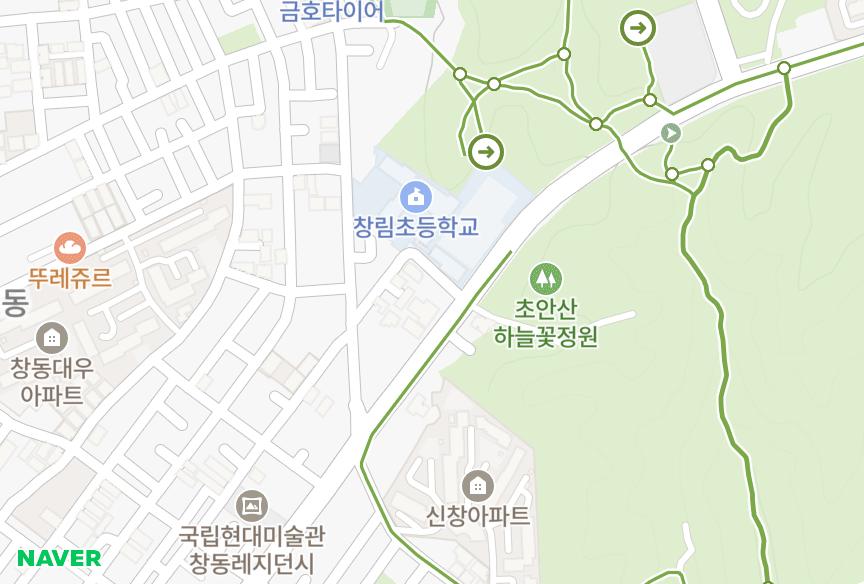 서울특별시 도봉구 창동 세인트라디움 위치·실거래 시세 지도