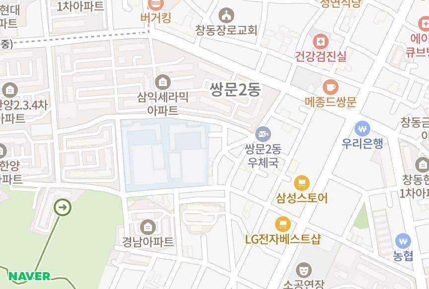 서울특별시 도봉구 쌍문동 피스플하우스 위치·실거래 시세 지도