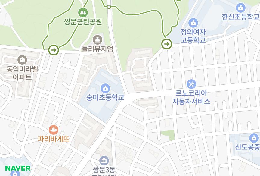 서울특별시 도봉구 쌍문동 쌍문그린스테이트 위치·실거래 시세 지도