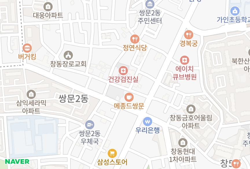 서울특별시 도봉구 쌍문동 성원하이츠 위치·실거래 시세 지도