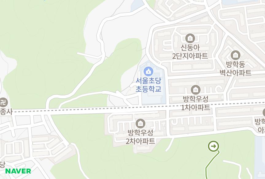 서울특별시 도봉구 방학동 북한산팰리스 위치·실거래 시세 지도