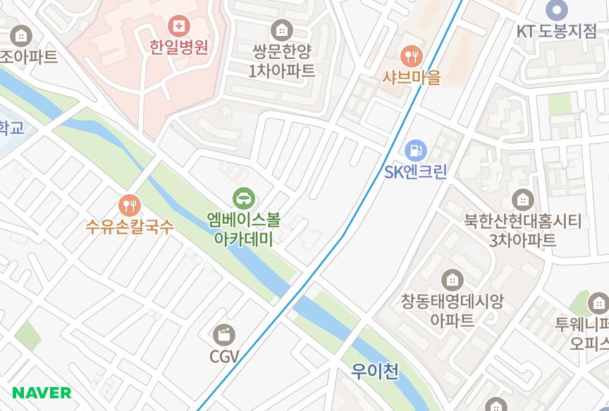 서울특별시 도봉구 쌍문동 빌드아르떼APT 위치·실거래 시세 지도