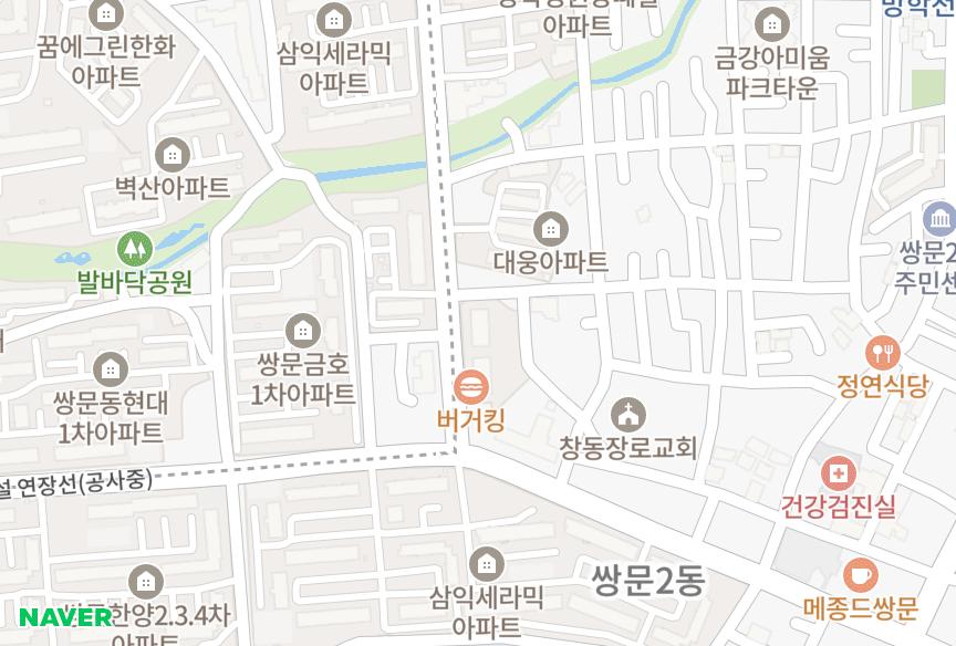 서울특별시 도봉구 쌍문동 쌍문동LG트윈빌1차 위치·실거래 시세 지도