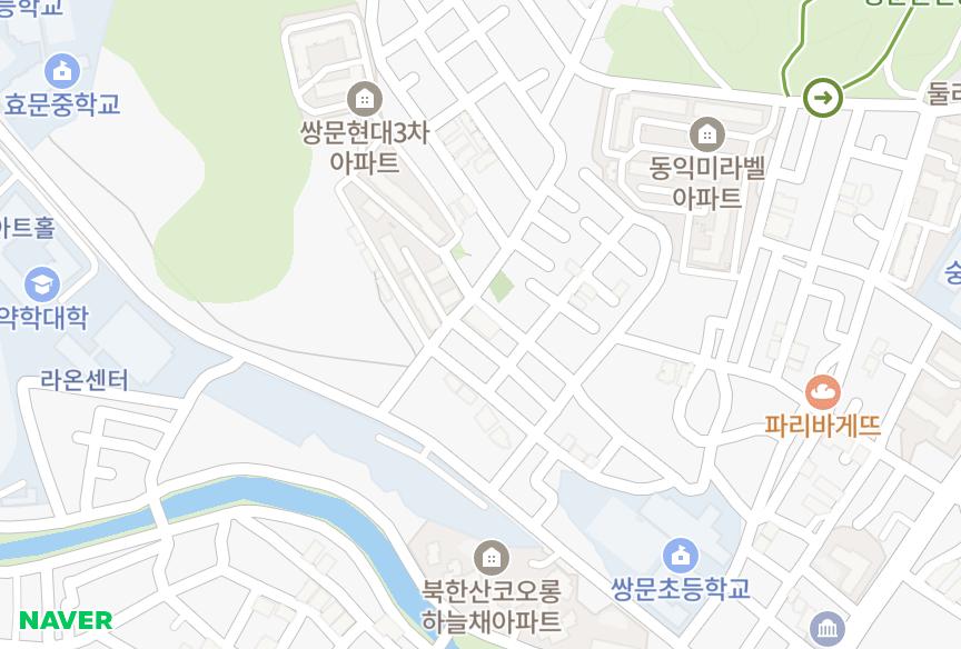 서울특별시 도봉구 쌍문동 청화 위치·실거래 시세 지도