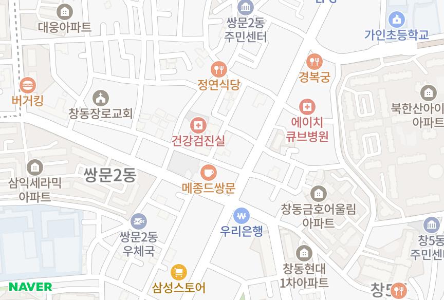 서울특별시 도봉구 쌍문동 신라샤르망 위치·실거래 시세 지도