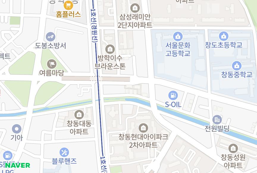 서울특별시 도봉구 방학동 태솔에버빌 위치·실거래 시세 지도