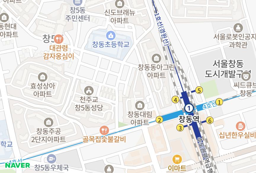 서울특별시 도봉구 창동 현진 위치·실거래 시세 지도