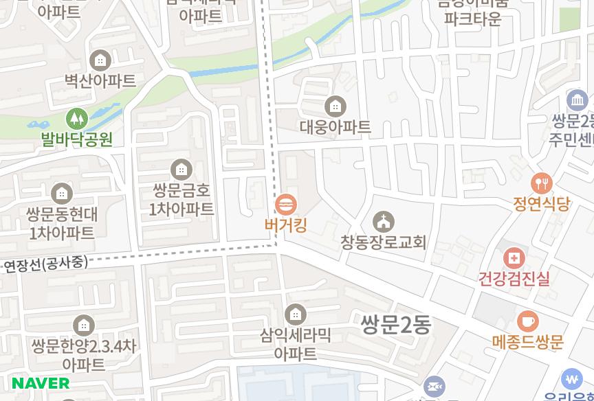 서울특별시 도봉구 쌍문동 쌍문동LG트윈빌2차 위치·실거래 시세 지도