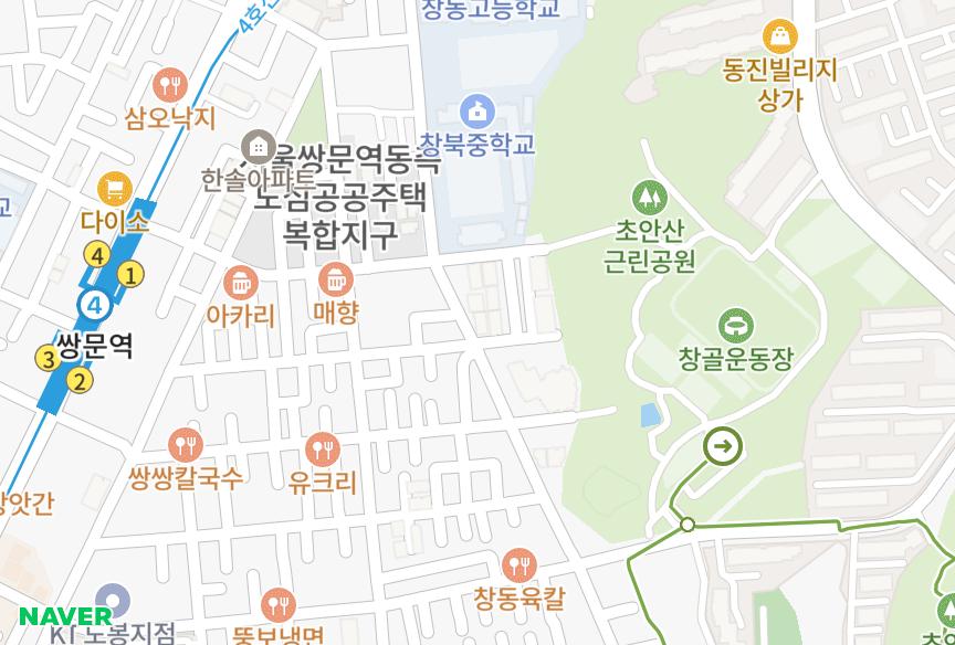 서울특별시 도봉구 창동 금성파크 위치·실거래 시세 지도