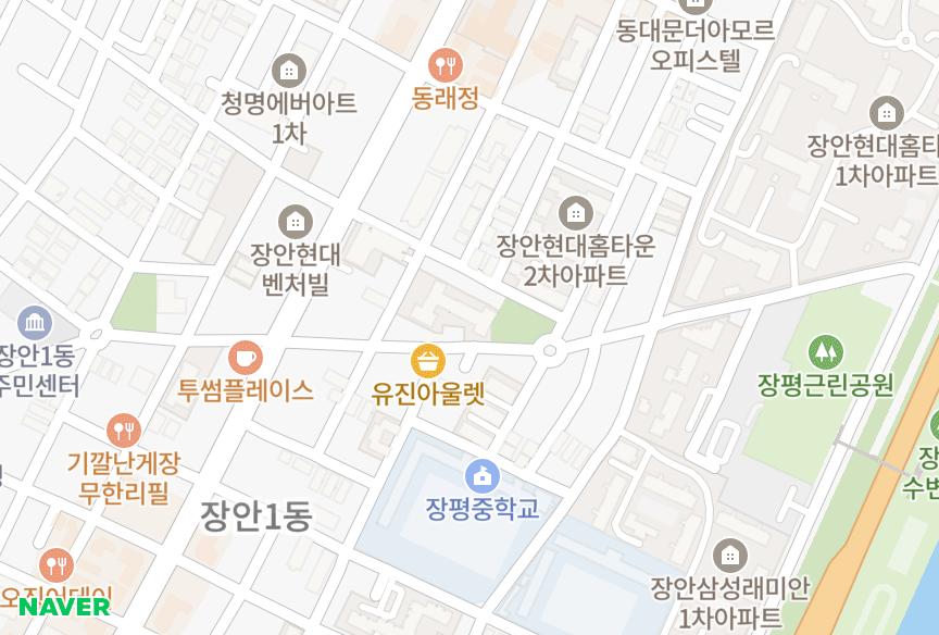 서울특별시 동대문구 장안동 정은스카이빌아파트(201동) 위치·실거래 시세 지도