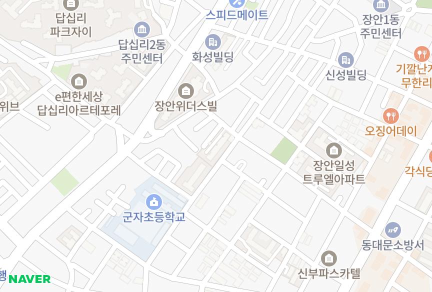 서울특별시 동대문구 장안동 신일해피트리아파트101동 위치·실거래 시세 지도