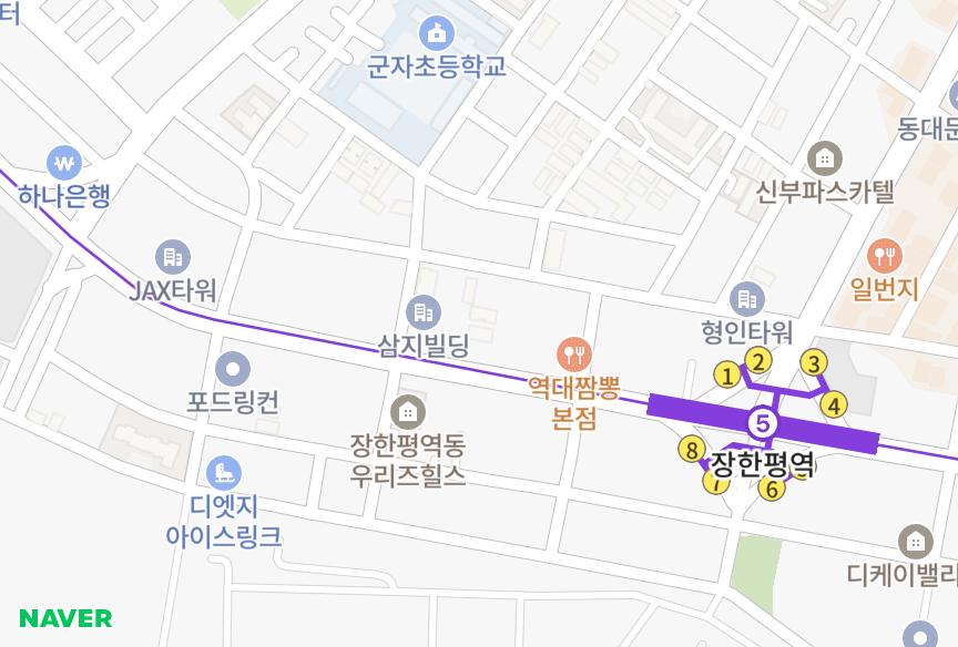 서울특별시 동대문구 장안동 글로벌팰리스 위치·실거래 시세 지도