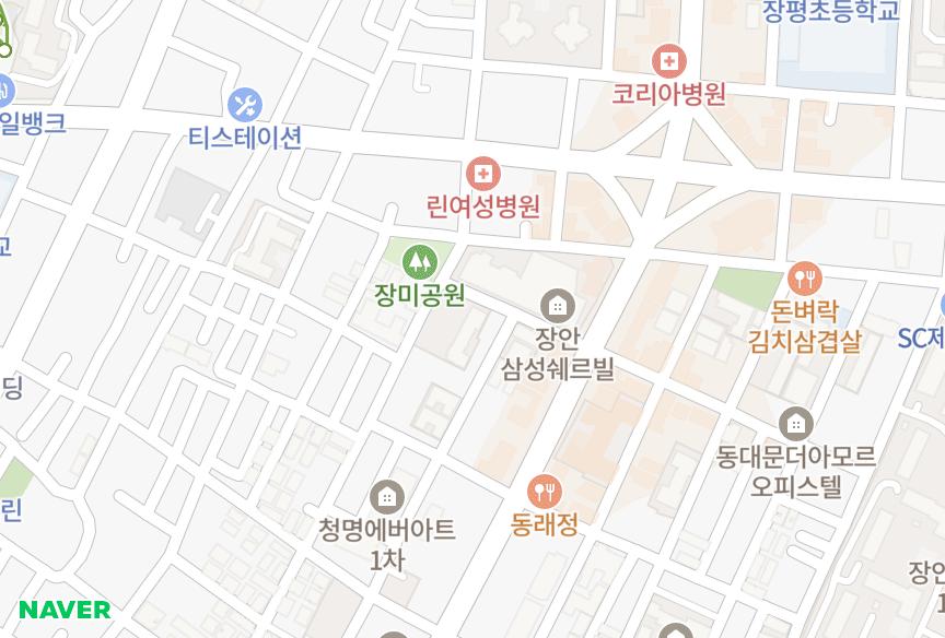 서울특별시 동대문구 장안동 장안공감대6차 위치·실거래 시세 지도
