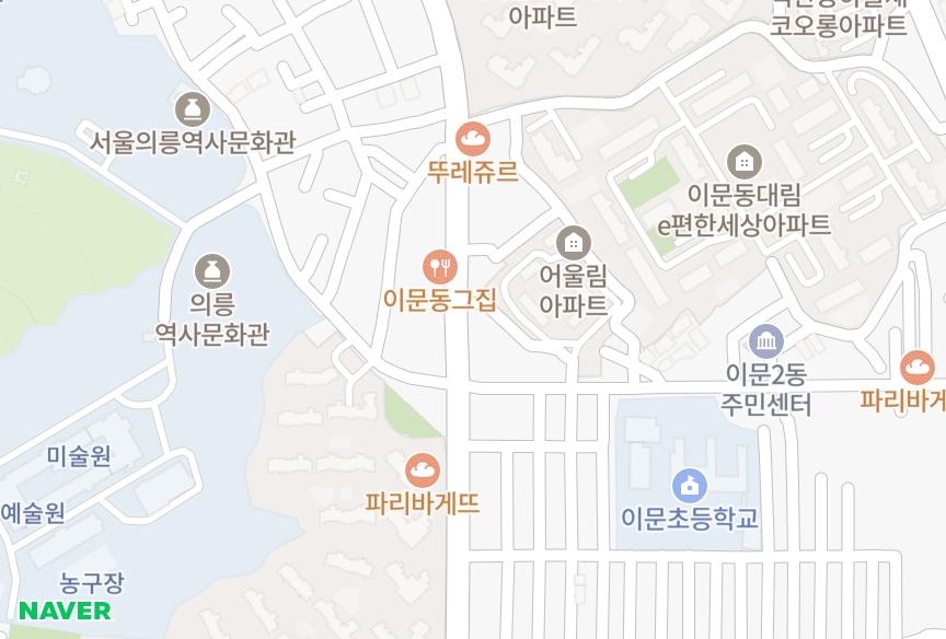 서울특별시 동대문구 이문동 투니온 위치·실거래 시세 지도