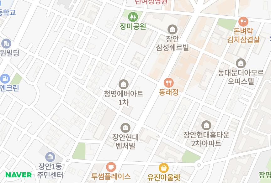 서울특별시 동대문구 장안동 가야써니빌 위치·실거래 시세 지도