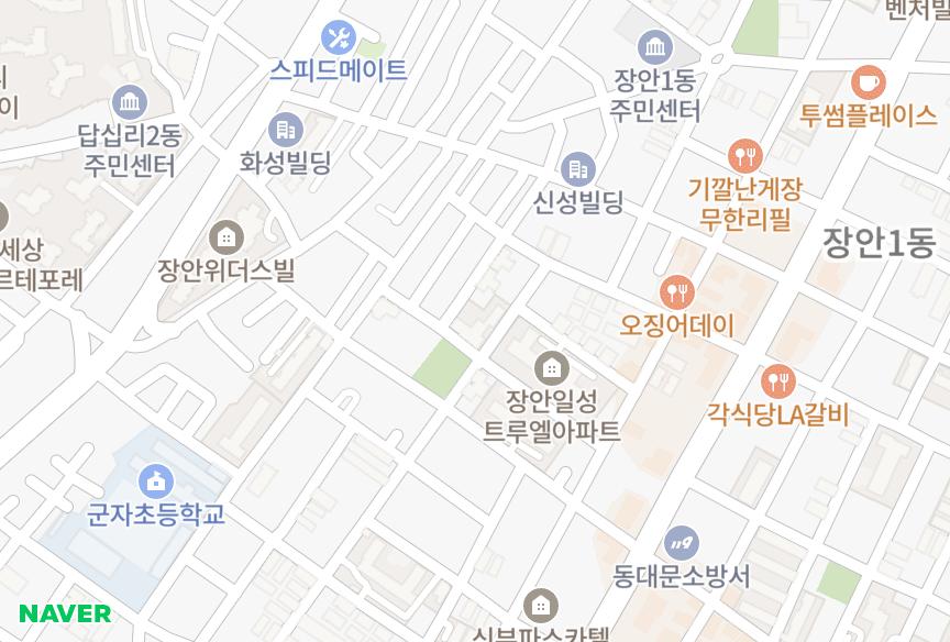 서울특별시 동대문구 장안동 해오름 위치·실거래 시세 지도