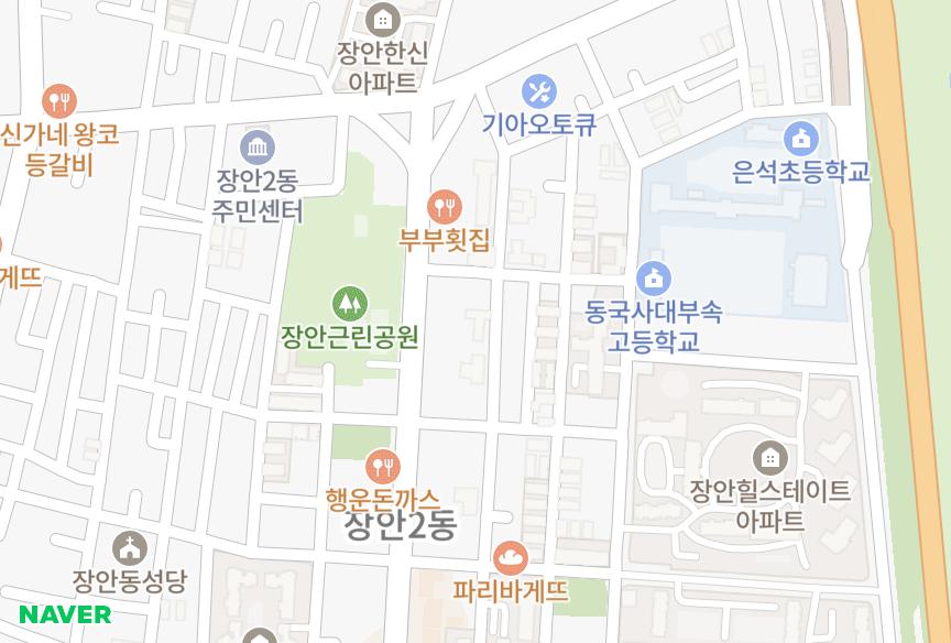 서울특별시 동대문구 장안동 태솔에버빌 위치·실거래 시세 지도