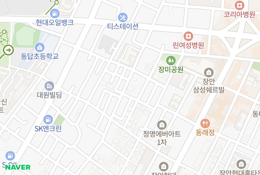 서울특별시 동대문구 장안동 성림 위치·실거래 시세 지도