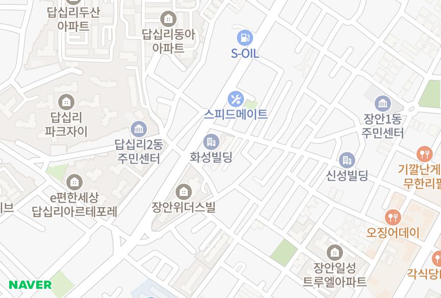 서울특별시 동대문구 장안동 청원파크빌 위치·실거래 시세 지도