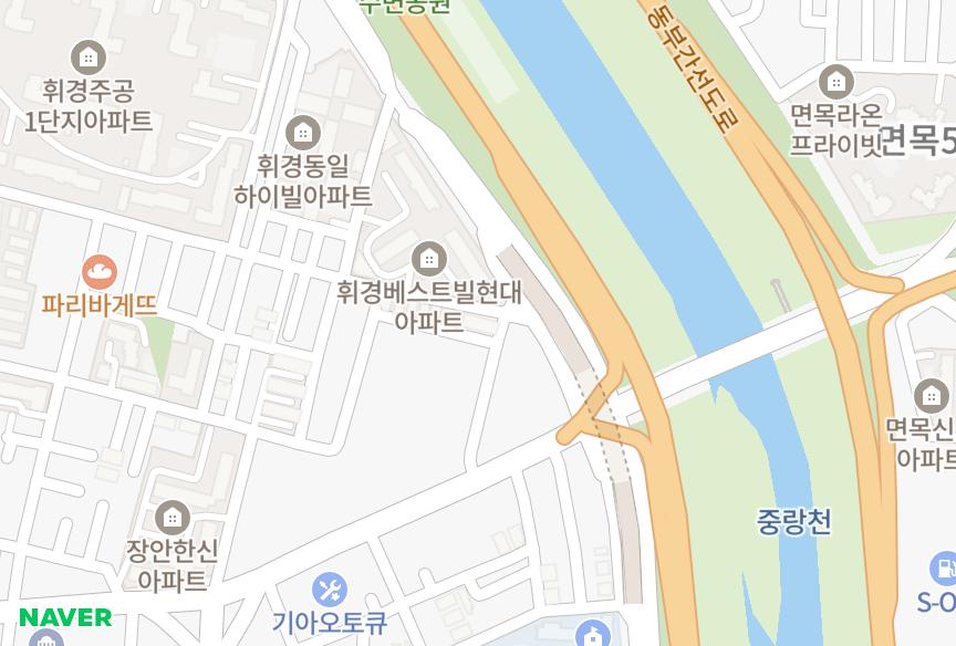 서울특별시 동대문구 장안동 푸른마을 위치·실거래 시세 지도