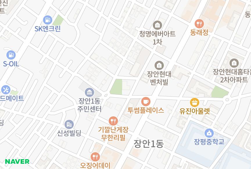 서울특별시 동대문구 장안동 공감대3차 위치·실거래 시세 지도