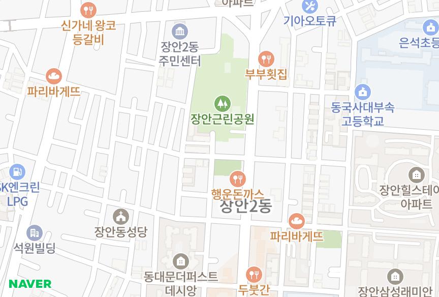 서울특별시 동대문구 장안동 장안동파크뷰 위치·실거래 시세 지도
