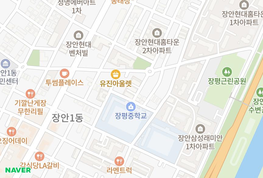 서울특별시 동대문구 장안동 현대리노빌 위치·실거래 시세 지도