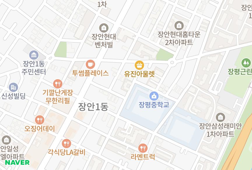 서울특별시 동대문구 장안동 에메랄드 위치·실거래 시세 지도