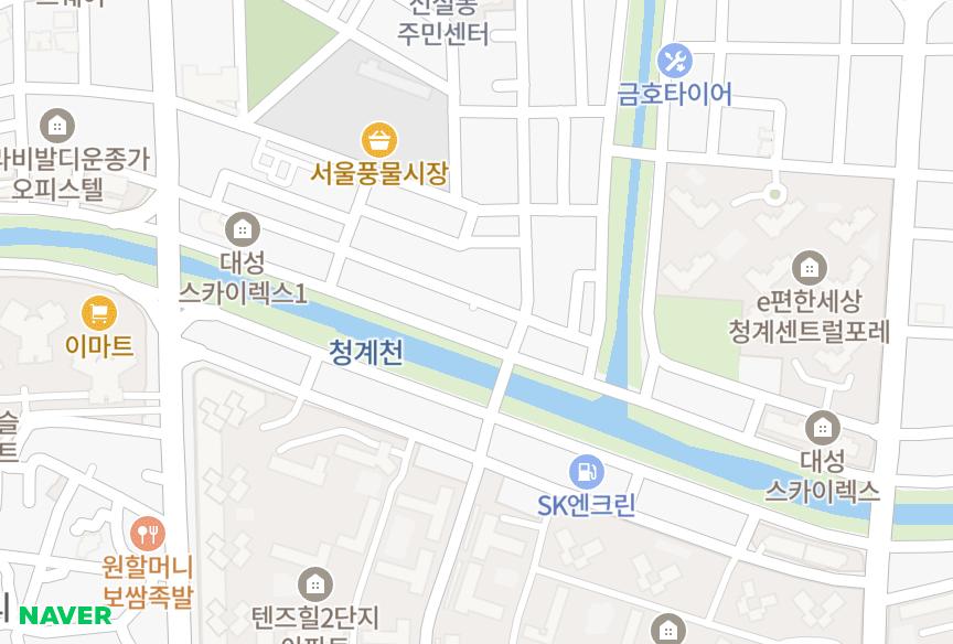 서울특별시 동대문구 신설동 포레스트힐시티 위치·실거래 시세 지도