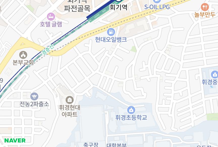 서울특별시 동대문구 휘경동 동성 위치·실거래 시세 지도