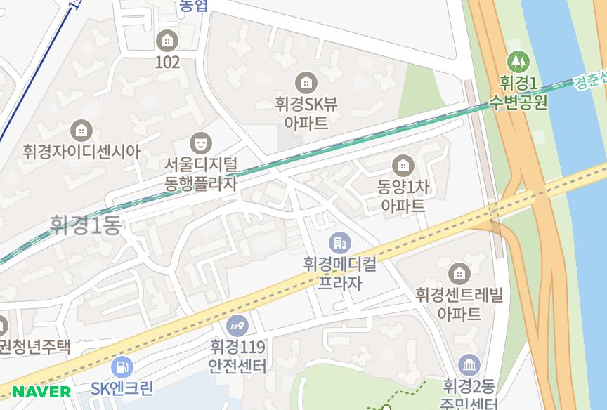 서울특별시 동대문구 휘경동 휘경아파트(월드) 위치·실거래 시세 지도