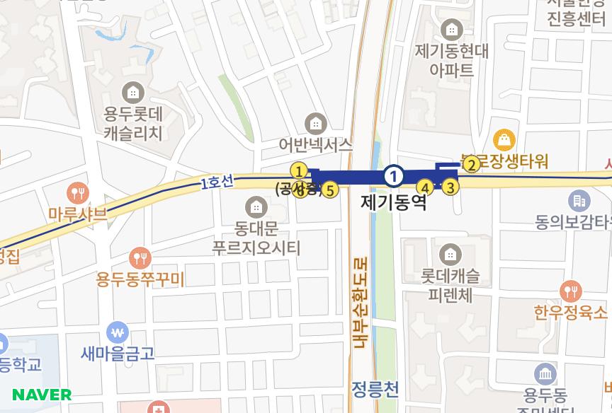 서울특별시 동대문구 용두동 동대문베네스트 위치·실거래 시세 지도