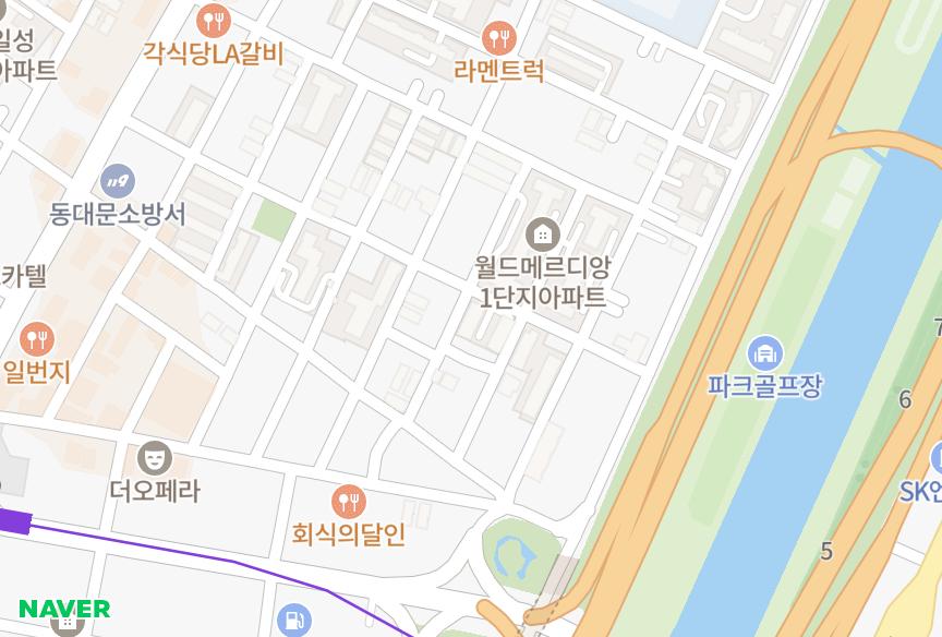 서울특별시 동대문구 장안동 비젼 위치·실거래 시세 지도