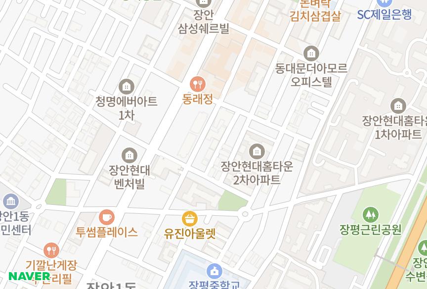 서울특별시 동대문구 장안동 선경이노블 위치·실거래 시세 지도
