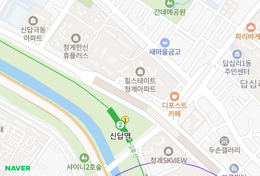 서울특별시 동대문구 답십리동 한원힐트리움 위치·실거래 시세 지도