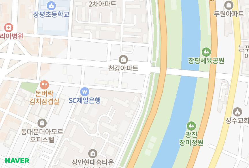 서울특별시 동대문구 장안동 삼현팰리체 위치·실거래 시세 지도