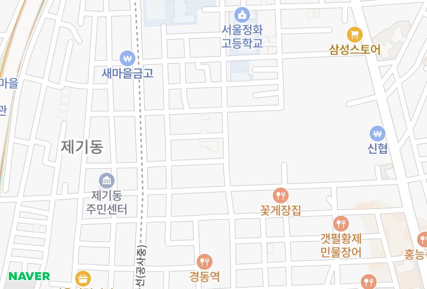 서울특별시 동대문구 제기동 건영스타밸리 위치·실거래 시세 지도
