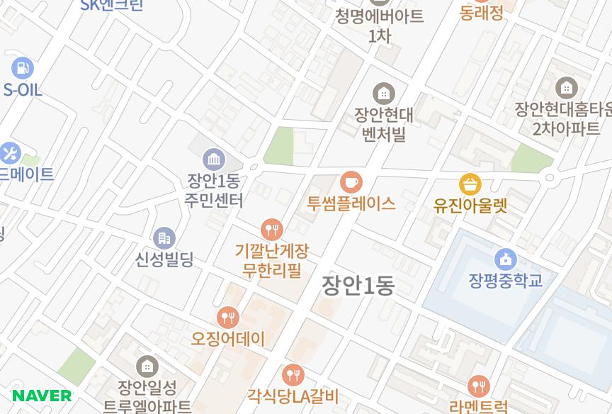 서울특별시 동대문구 장안동 장안공감대 위치·실거래 시세 지도