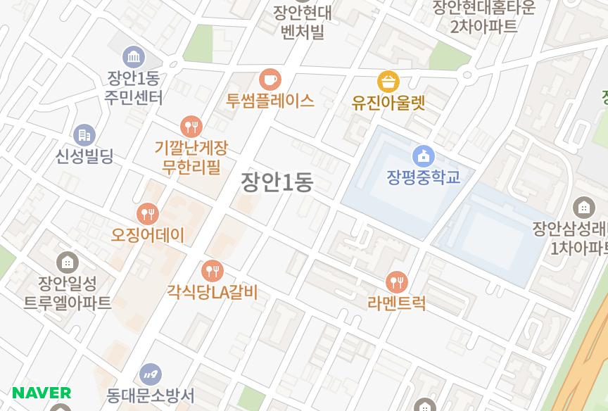 서울특별시 동대문구 장안동 제이슨 위치·실거래 시세 지도