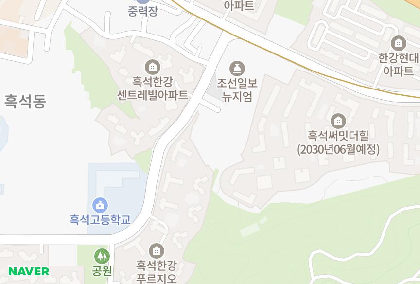 서울특별시 동작구 흑석동 명수대한양 위치·실거래 시세 지도