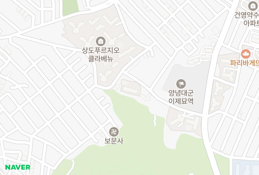 서울특별시 동작구 상도동 동아 위치·실거래 시세 지도