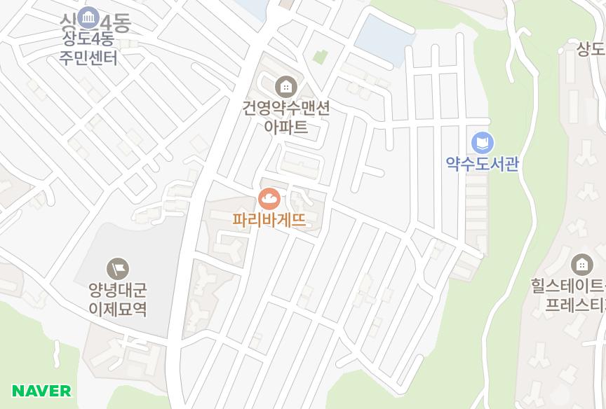 서울특별시 동작구 상도동 삼익 위치·실거래 시세 지도