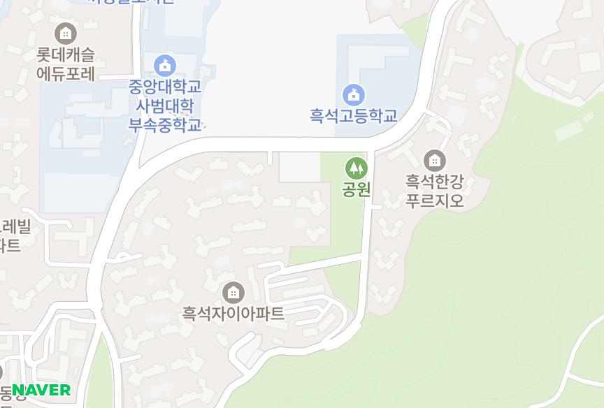 서울특별시 동작구 흑석동 흑석리버파크자이 위치·실거래 시세 지도