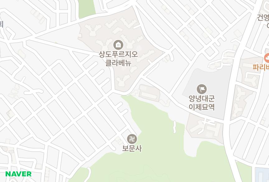 서울특별시 동작구 상도동 종인아네스트아파트(409-3번지) 위치·실거래 시세 지도