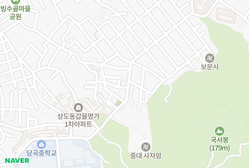 서울특별시 동작구 상도동 파크뷰 위치·실거래 시세 지도